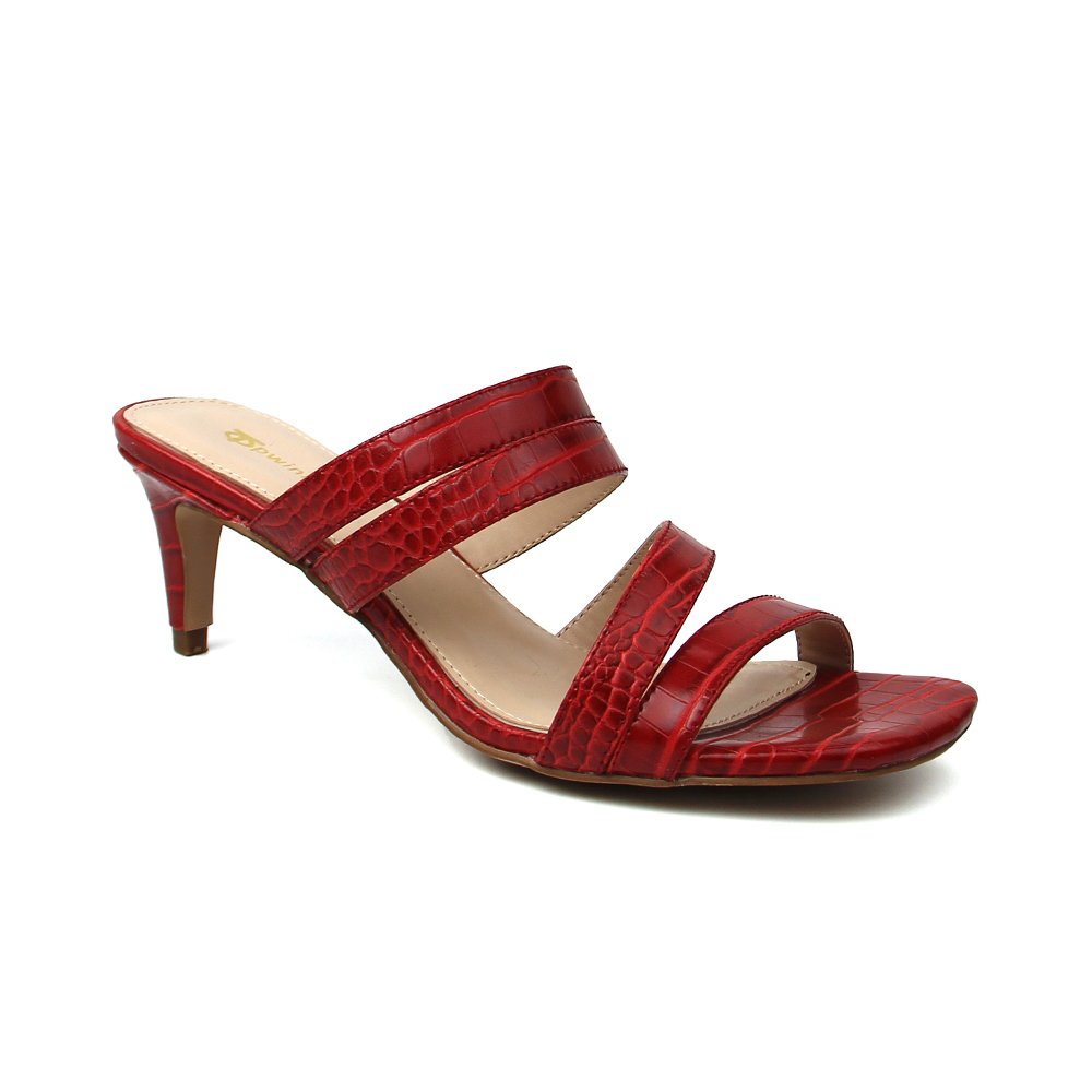 designer fashion luxury slip on red sandals shoes for womens and ladies