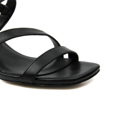 custom designer trendy sexy low heel slip on summer beach sandals for women