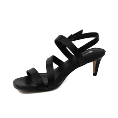 custom designer trendy sexy low heel slip on summer beach sandals for women