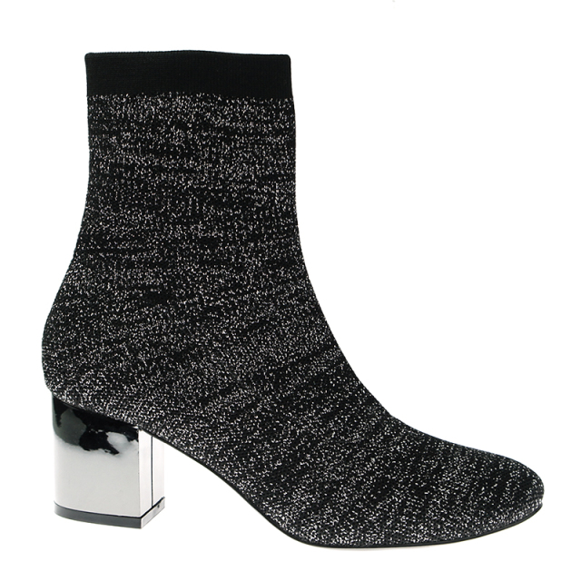 fashion winter shoes sexy luxury chunky wedge half sock boots for women