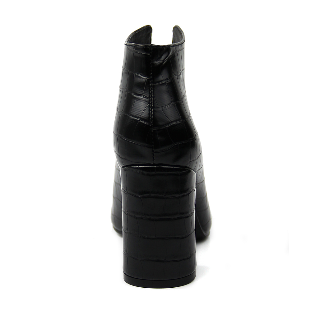 designer fashion ladies sexy leather high heel shoes work boots for women