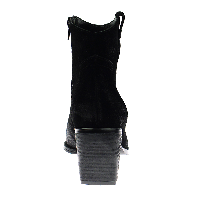 fashion stylish sexy black women ankle suede short boots leather shoes for ladies
