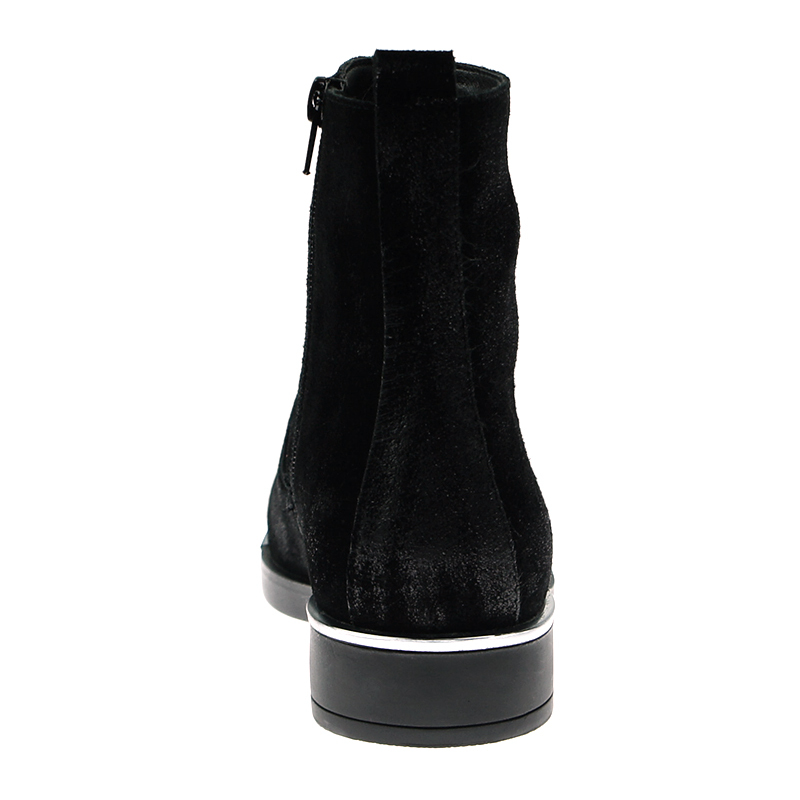 fashion designer ladies casual ankle biker boots flat shoes for women