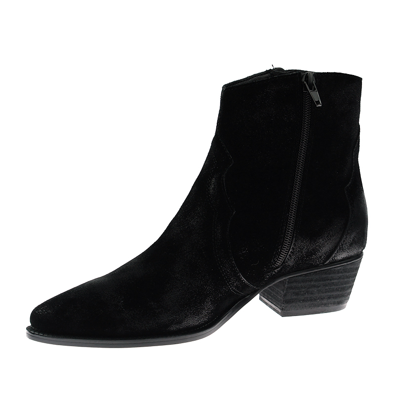 High Quality Fall Winter Leather Biker Motorcycle Boots Shoes for Women Ladies