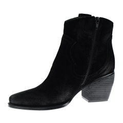 fashion stylish sexy black women ankle suede short boots leather shoes for ladies