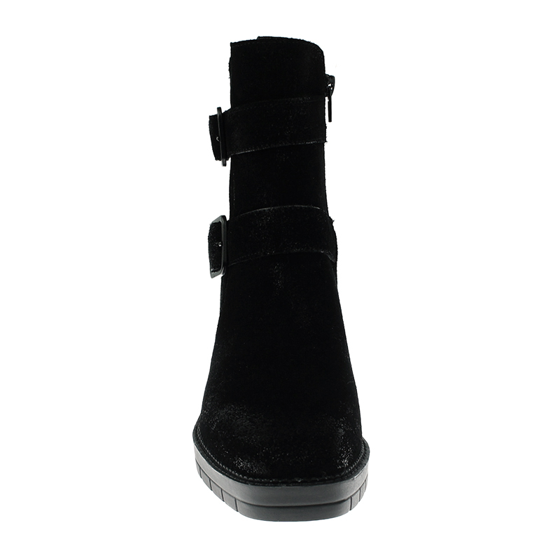 customized fashion sexy punk boots winter chunky wedge shoes for women