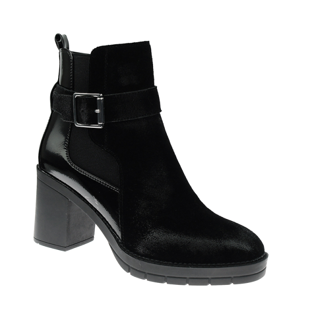 designer women cow suede winter fall high heel chunky wedge shoes boots for ladies