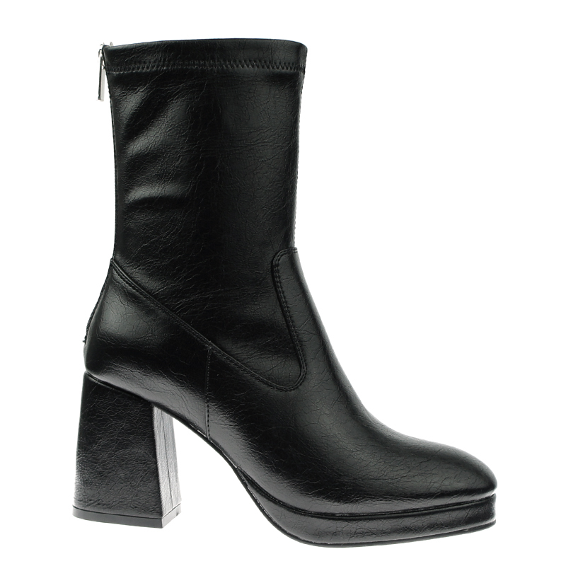 fashion stylish casual waterproof black women high heels western dress boots