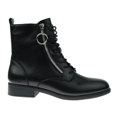 fashion zipper up pu autumn winter stylish flat short sneaker boots for women