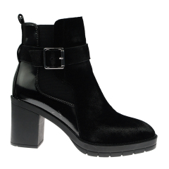 designer women cow suede winter fall high heel chunky wedge shoes boots for ladies