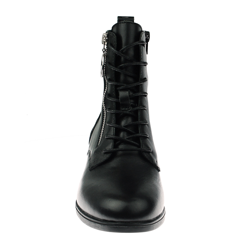 fashion zipper up pu autumn winter stylish flat short sneaker boots for women