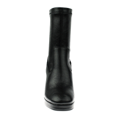 fashion stylish casual waterproof black women high heels western dress boots