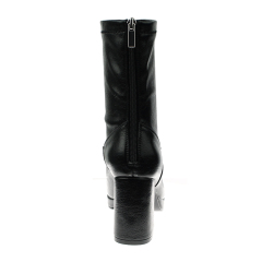 fashion stylish casual waterproof black women high heels western dress boots