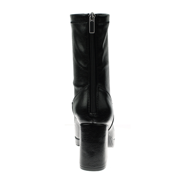 fashion stylish casual waterproof black women high heels western dress boots
