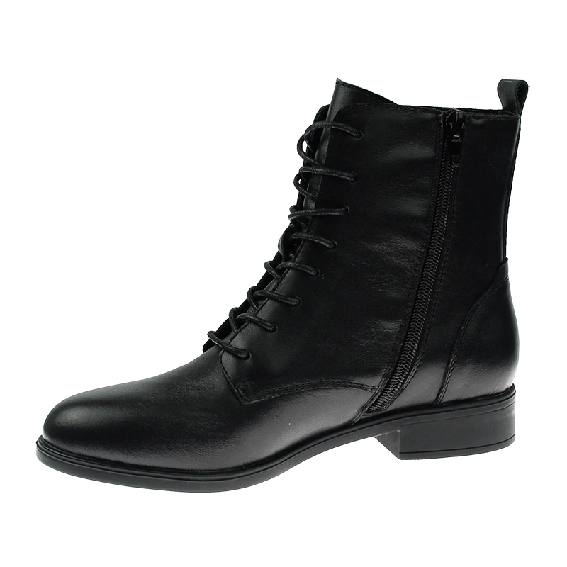 fashion zipper up pu autumn winter stylish flat short sneaker boots for women