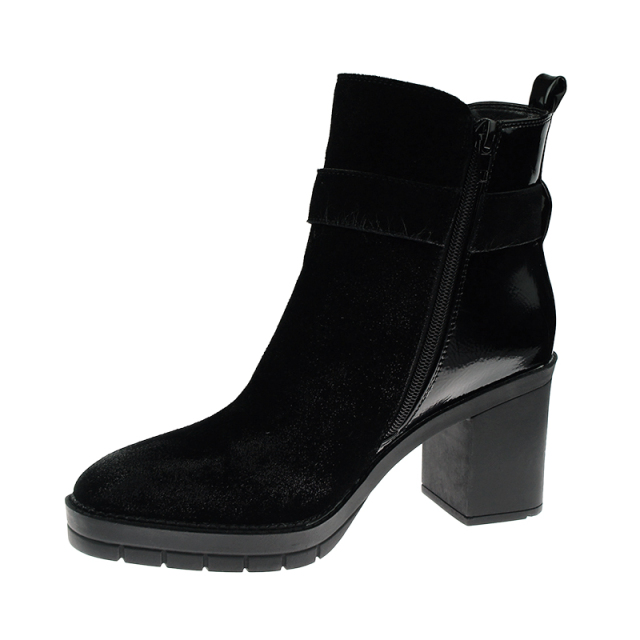 designer women cow suede winter fall high heel chunky wedge shoes boots for ladies