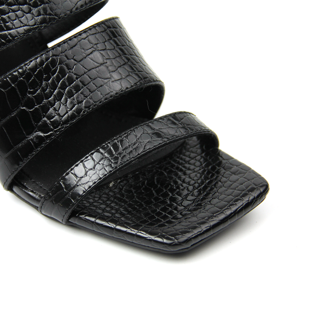 Elegant Ladies Strap Square Toe High Heels Sexy Shoes Sandals for Women