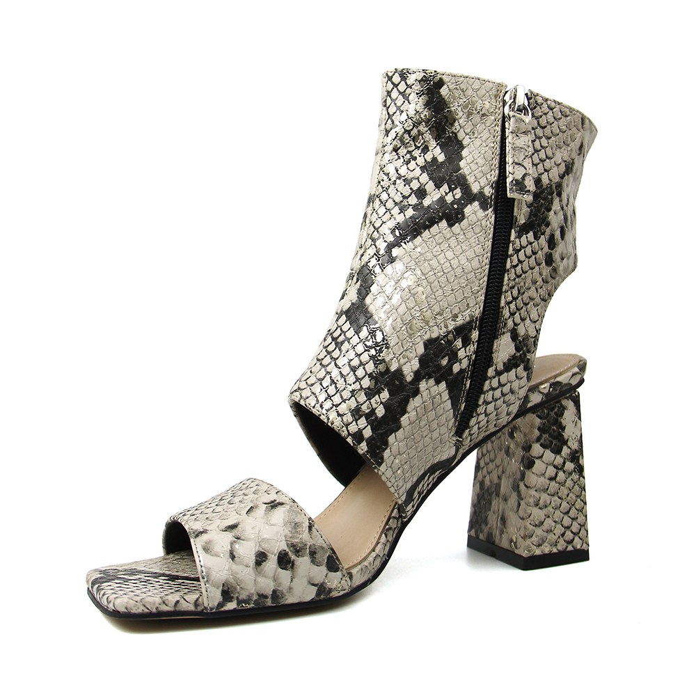Custom Trendy Slide Leather Shoes Pumps Women Ankle Boots Sandals with Logo