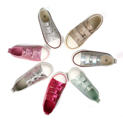 custom kids children rubber running sneakers canvas vulcanized casual shoes