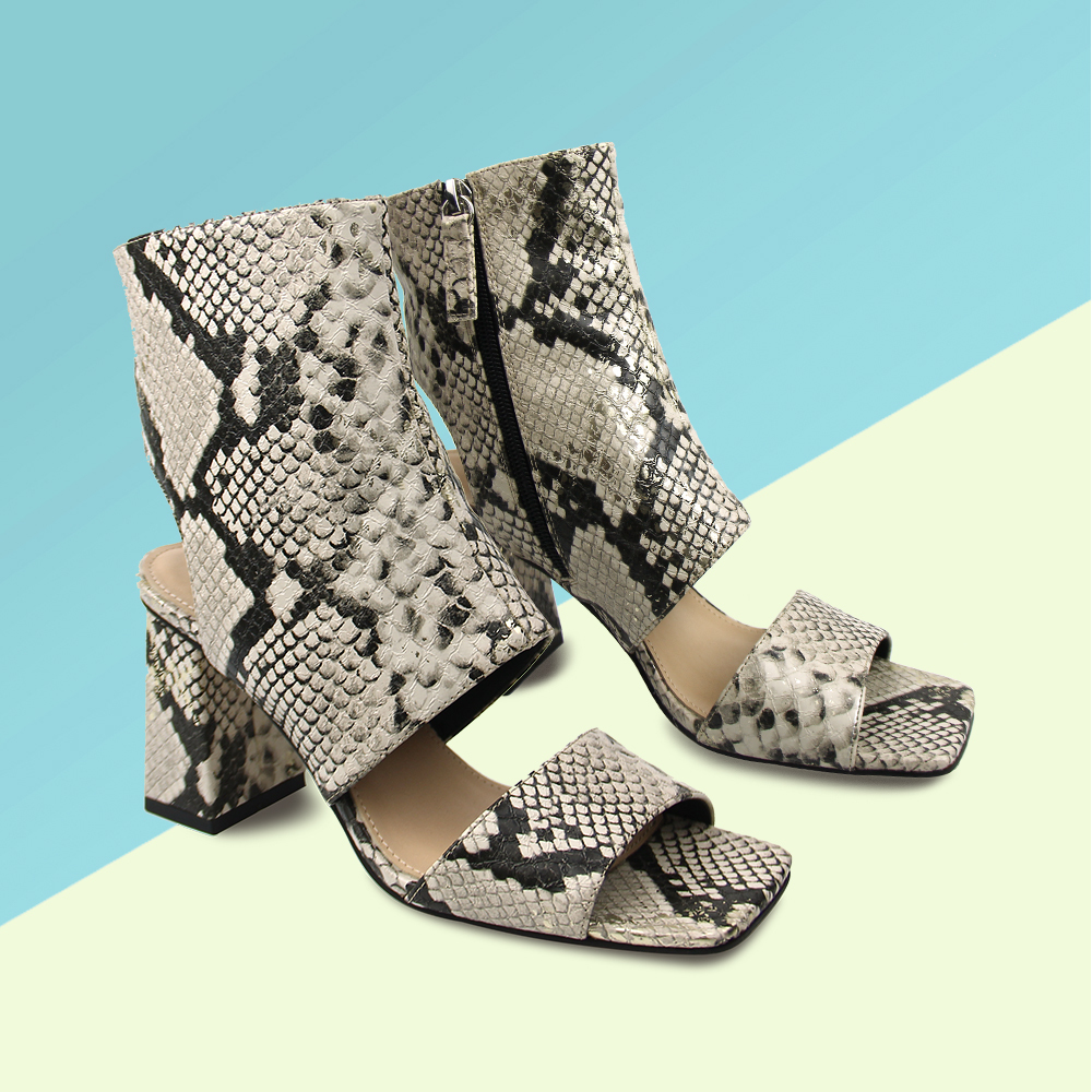 Custom Trendy Slide Leather Shoes Pumps Women Ankle Boots Sandals with Logo