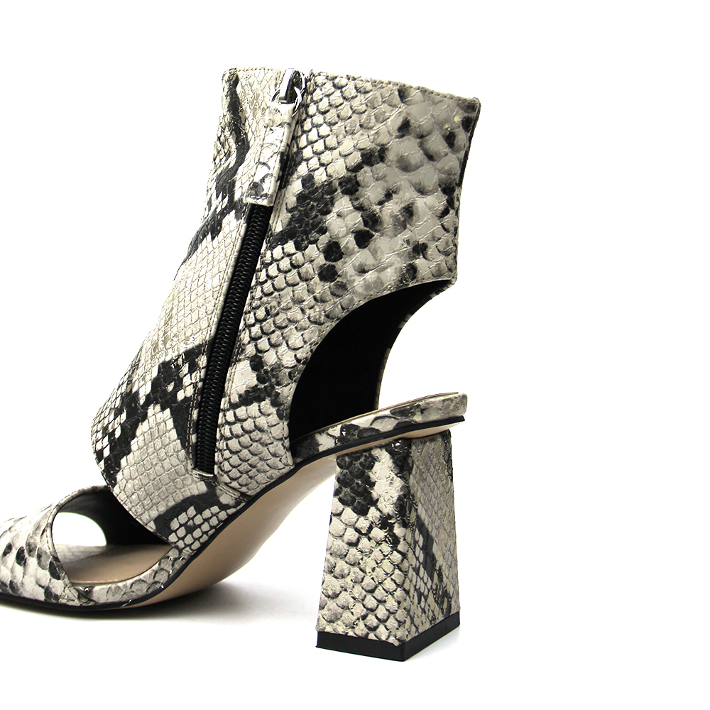 Custom Trendy Slide Leather Shoes Pumps Women Ankle Boots Sandals with Logo