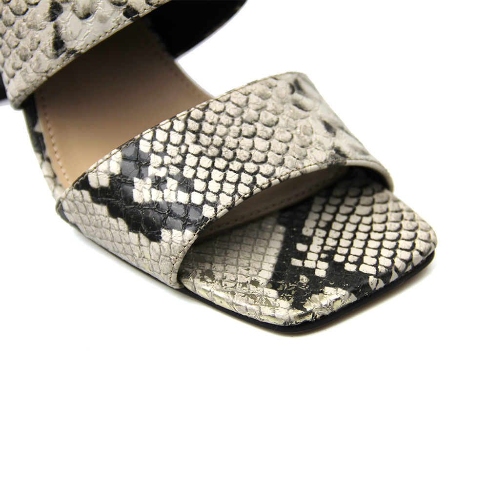 Custom Trendy Slide Leather Shoes Pumps Women Ankle Boots Sandals with Logo
