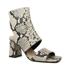 Custom Trendy Slide Leather Shoes Pumps Women Ankle Boots Sandals with Logo