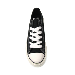 wholesale fashion stylish ladies canvas vulcanized shoes with custom printing