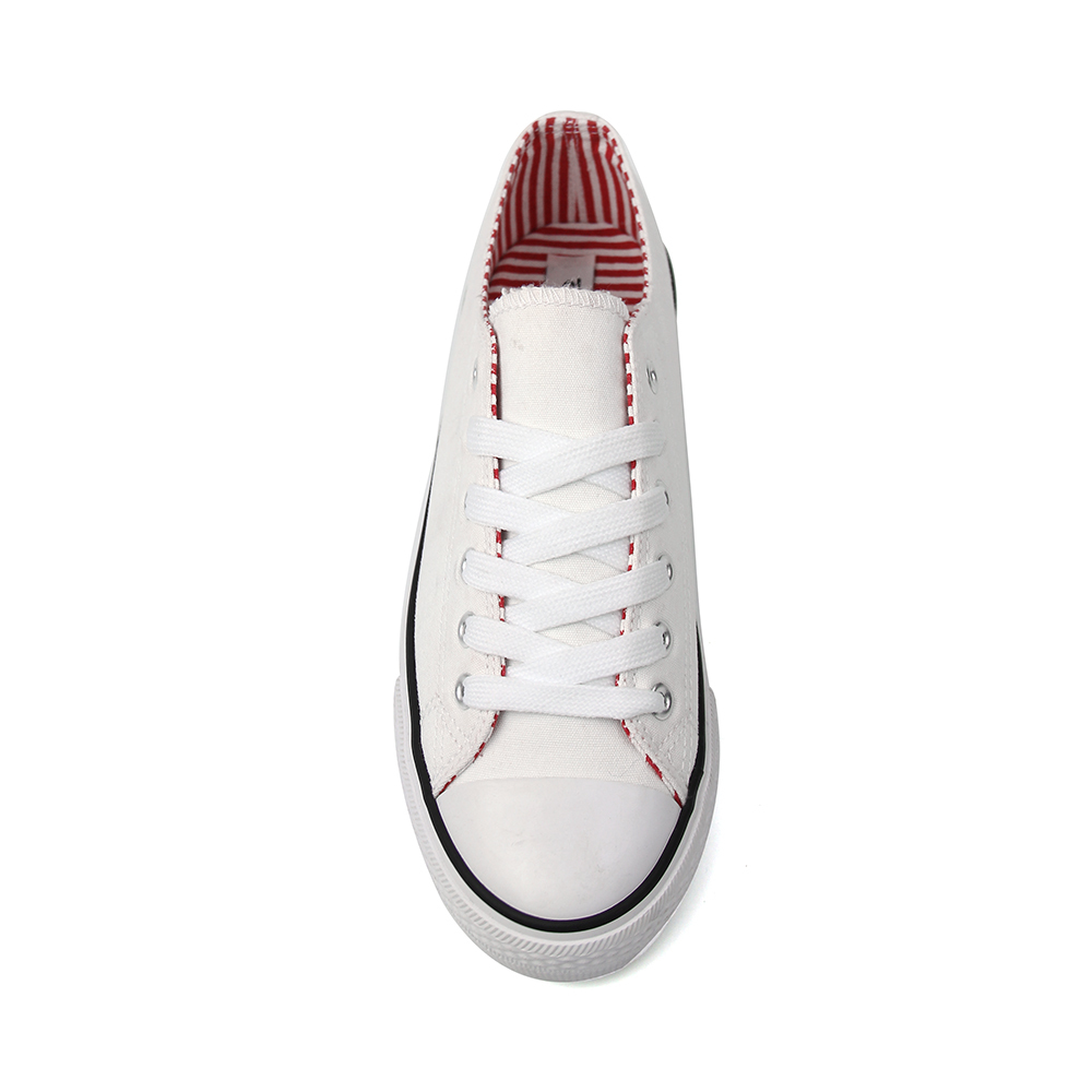 custom printing girl soft wedge casual canvas vulcanized shoes for women