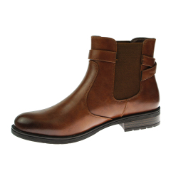 designer hot selling stylish casual burnishing brown chelsea flat boots for women