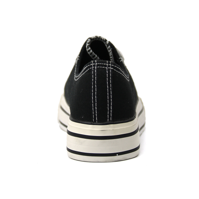 wholesale fashion stylish ladies canvas vulcanized shoes with custom printing