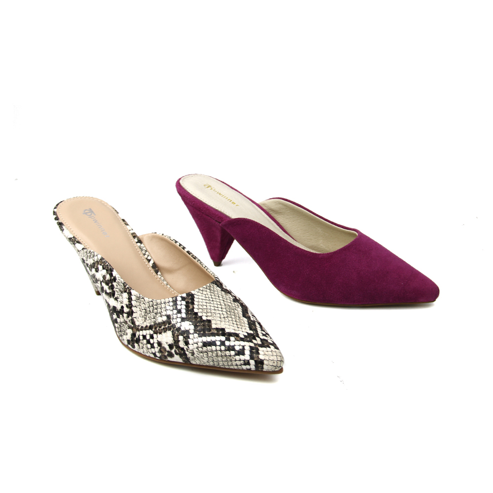Elegant Fashion Snake Skin High Heel Pointed Toe Women Pumps Shoes