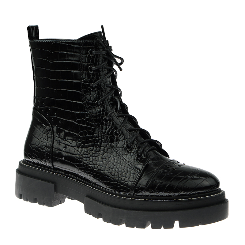 designers luxury black winter flat platform boots shoes for woman