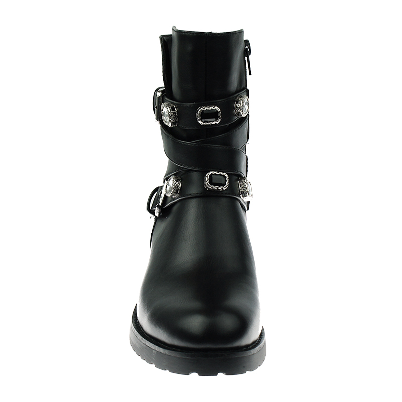 designer fall winter waterproof biker boots shoes for women and ladies