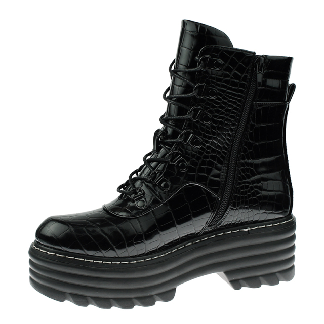 ladies stylish waterproof motorcycle western platform boots shoes for women