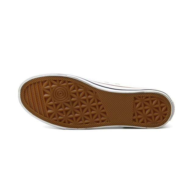 fashion white vintage canvas vulcanized shoes for ladies with custom printing