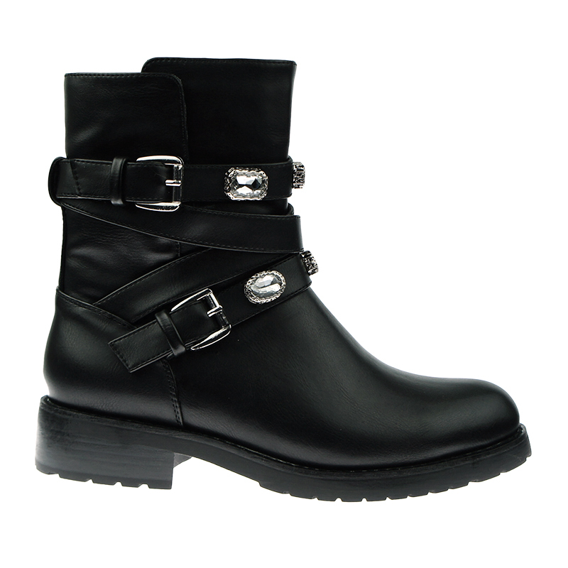 designer fall winter waterproof biker boots shoes for women and ladies