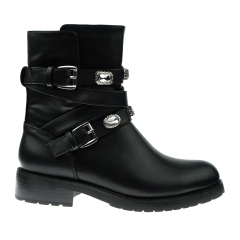 designer fall winter waterproof biker boots shoes for women and ladies