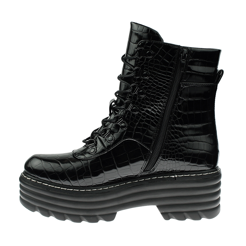 ladies stylish waterproof motorcycle western platform boots shoes for women