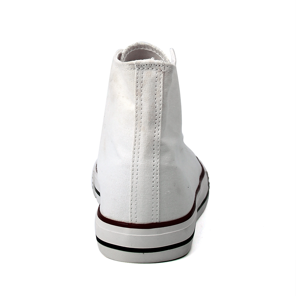 custom ladies casual slip soft wedge high top canvas vulcanized shoes for women