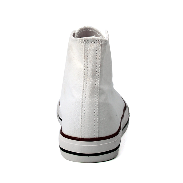 custom ladies casual slip soft wedge high top canvas vulcanized shoes for women