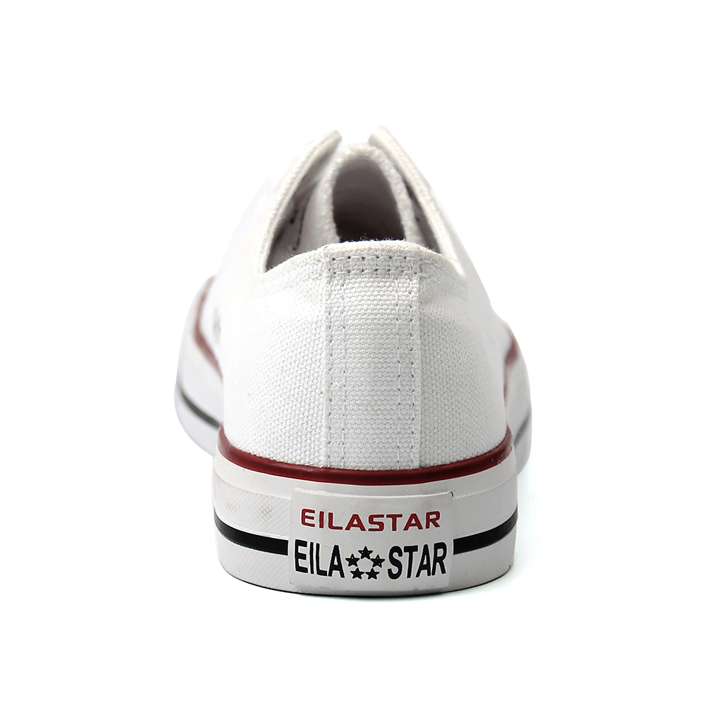 fashion white vintage canvas vulcanized shoes for ladies with custom printing