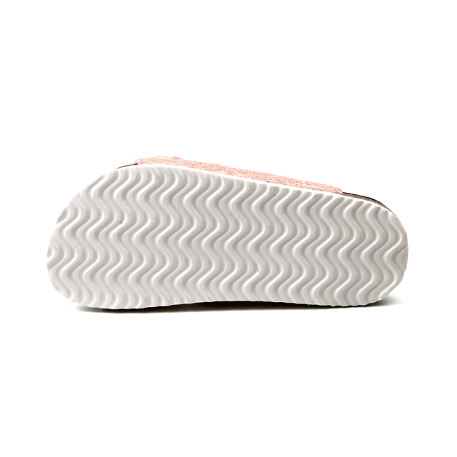 cheap fashion pink shinny glitter flat beach wedge casual kids sandals slippers shoes for girls
