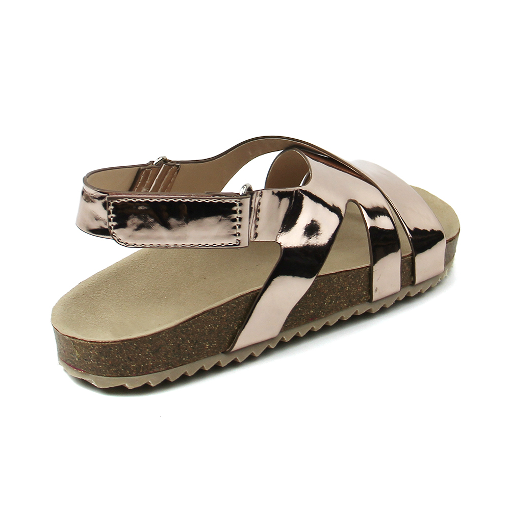 custom logo cute clear flat hiking slide shoes sandals for boy kids