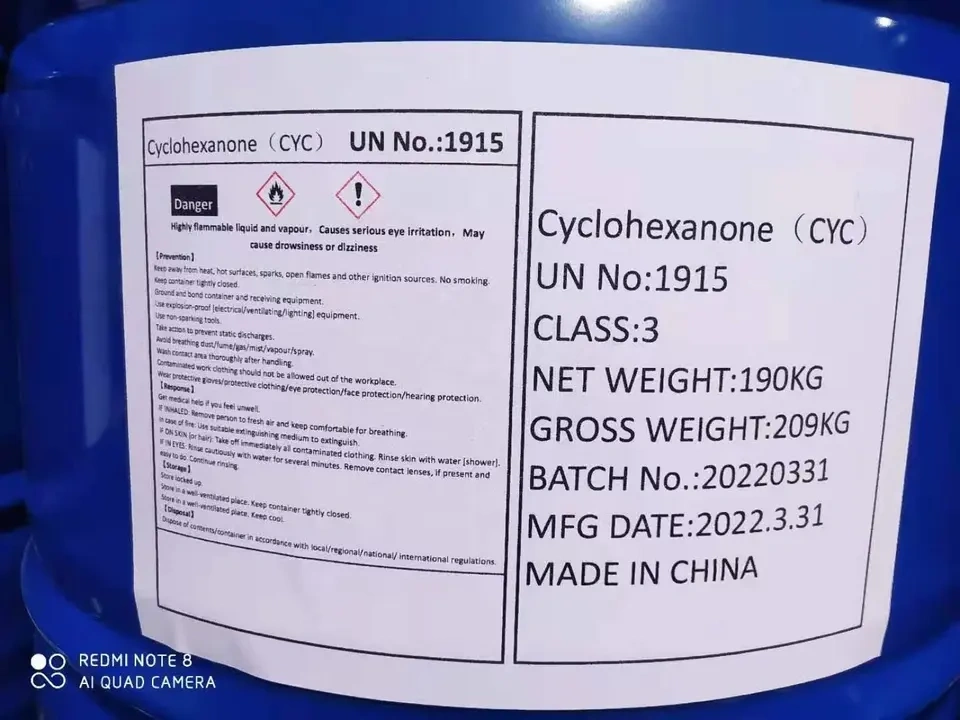 99.9% Cyclohexanone / CAS No.108-94-1