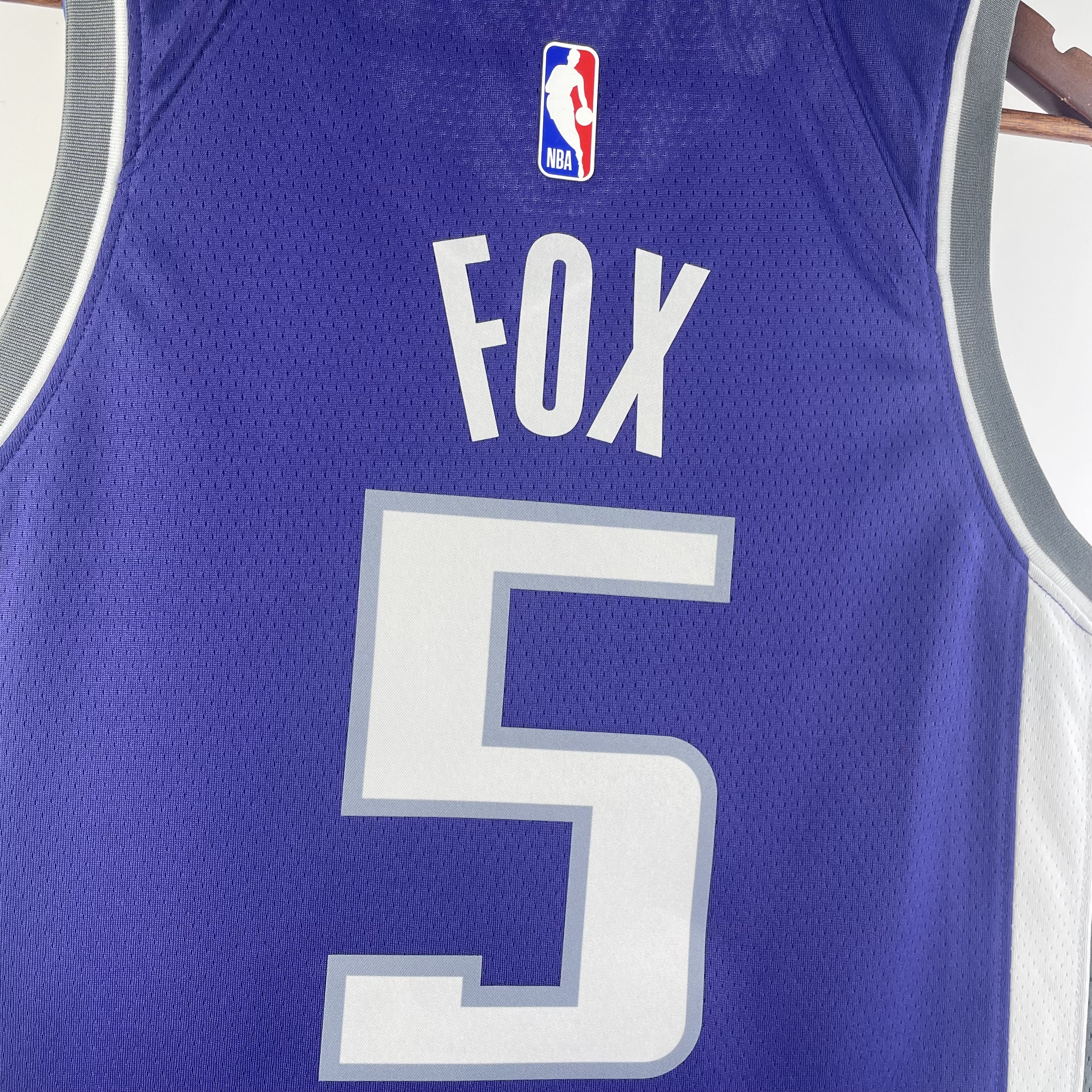 2023 NBA Sacramento Kings 5 Fox Basketball Jersey