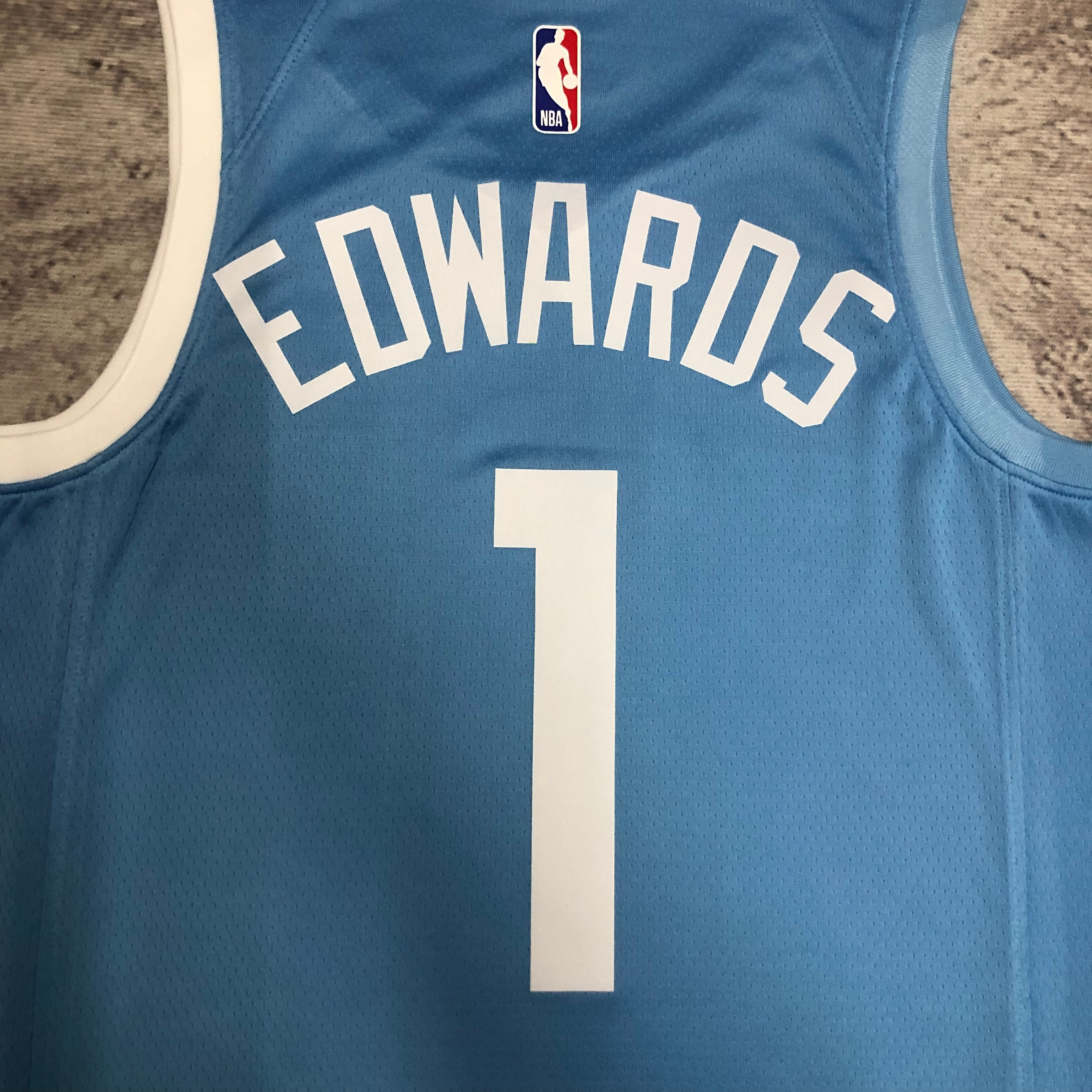 NBA Minnesota Timberwolves 1 Edwards Basketball Jersey