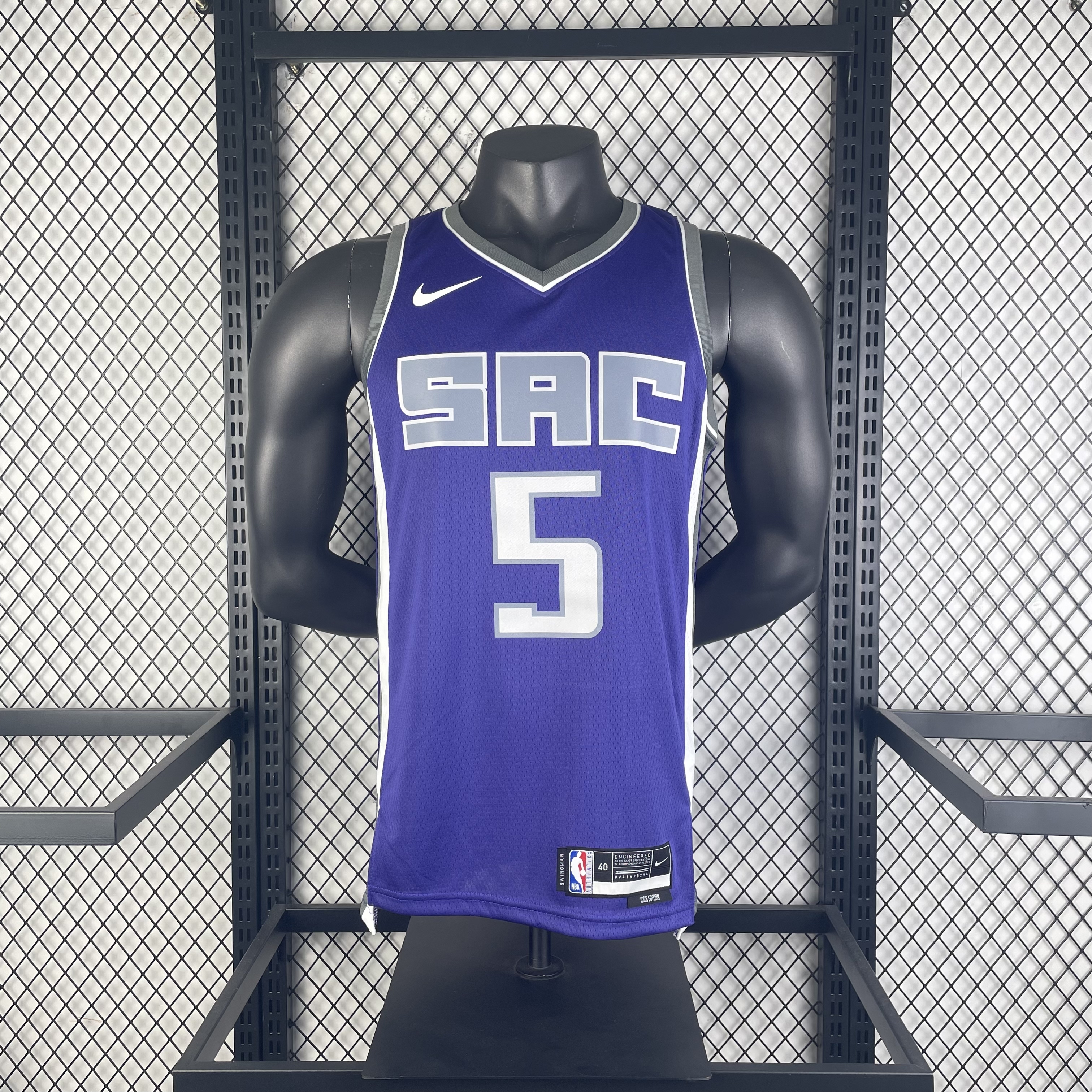 2023 NBA Sacramento Kings 5 Fox Basketball Jersey