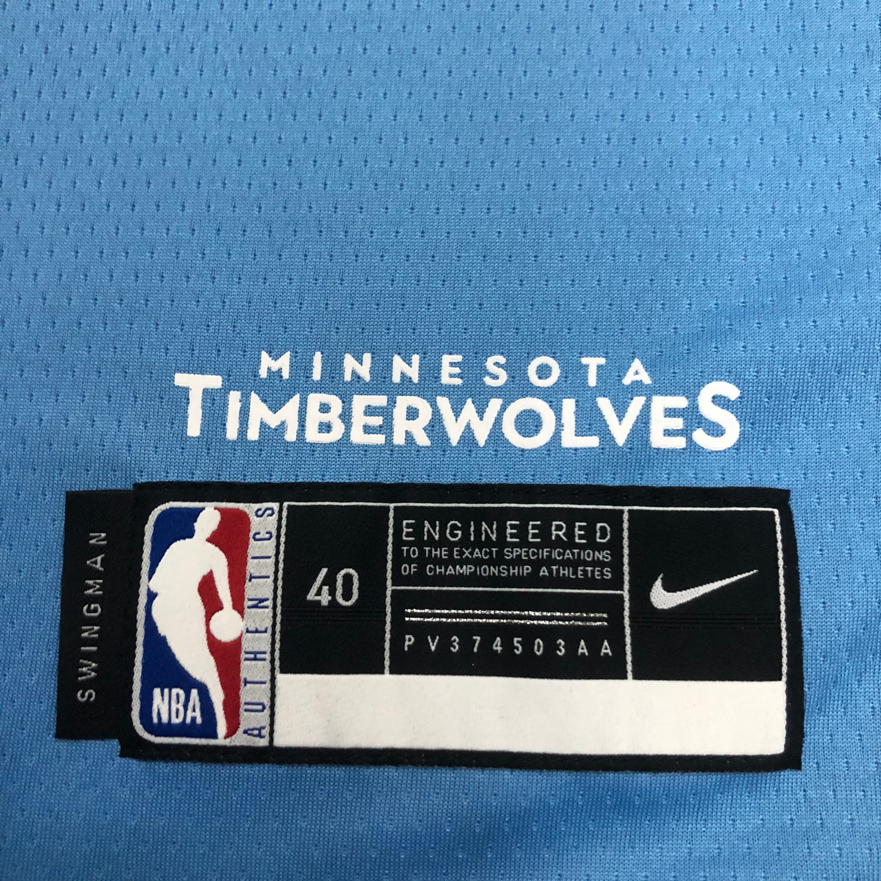 NBA Minnesota Timberwolves 1 Edwards Basketball Jersey
