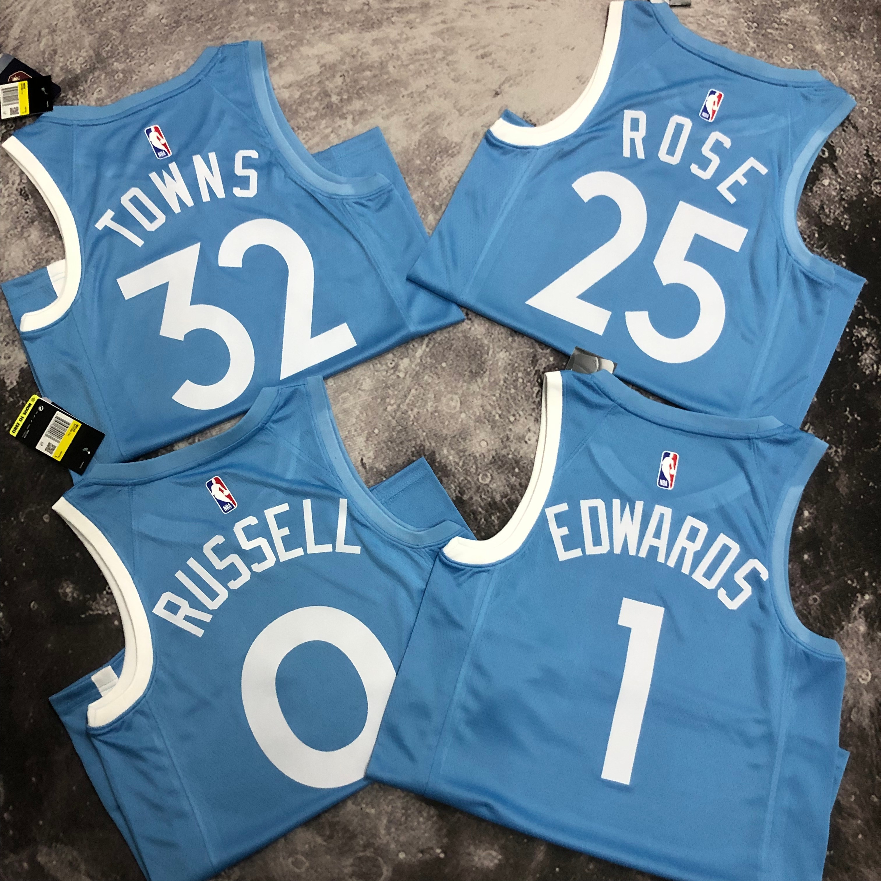 NBA Minnesota Timberwolves 1 Edwards Basketball Jersey